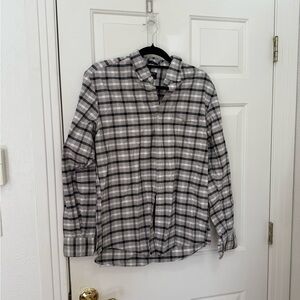 Men's J Crew Factory Gray Plaid Shirt